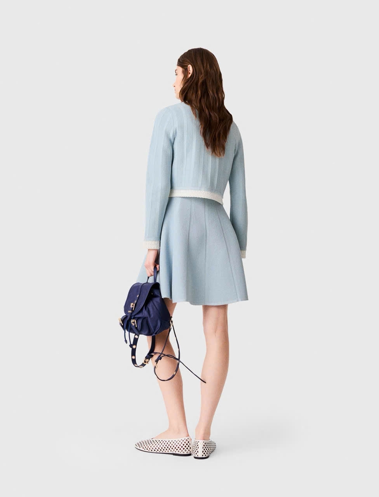 ÁO CARDIGAN VỚI VIỀN TƯƠNG PHẢN