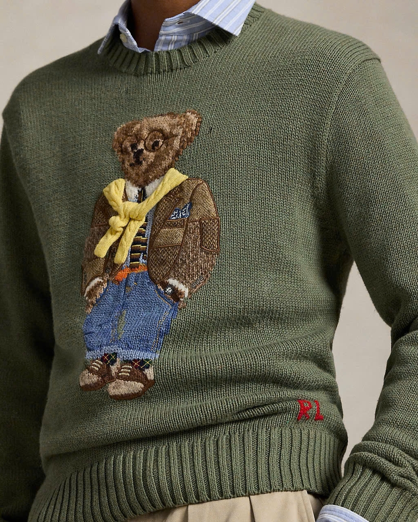 Áo len Polo Bear