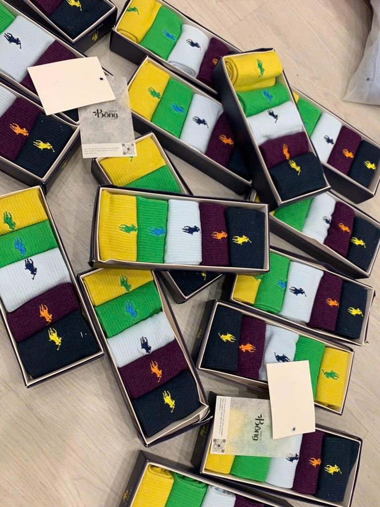 Set tất Polo RL 5pcs fullbox