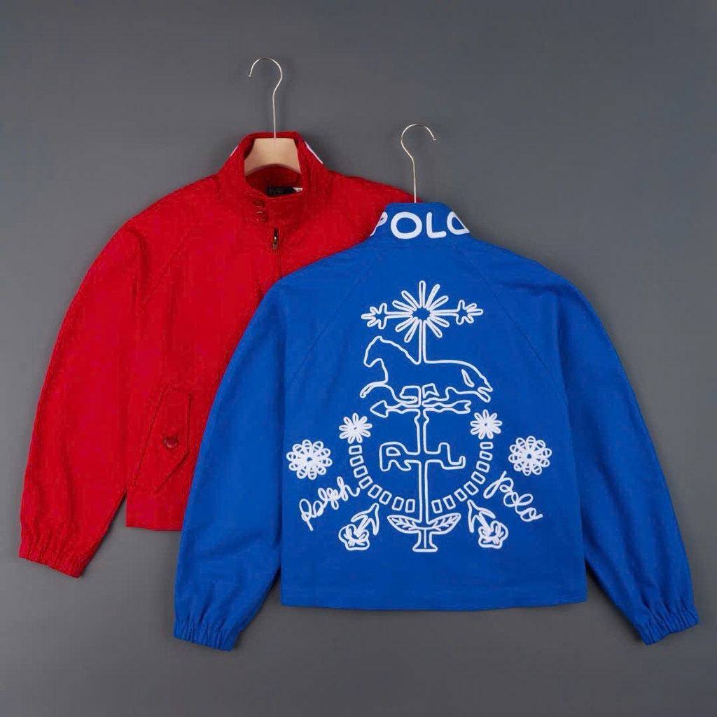 Áo khoác Bomber Polo RL cổ trụ
