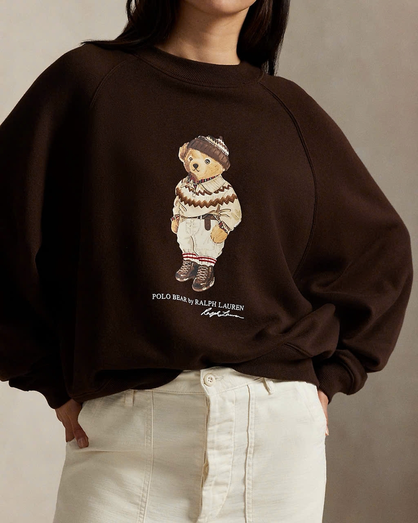 Áo nỉ cổ tròn Polo Bear
