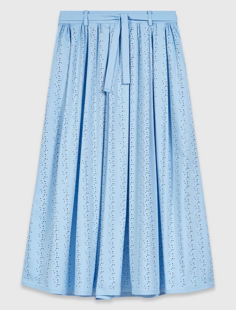 VÁY DÀI MAJE BẰNG VẢI COTTON ĐÍNH ĐÁ