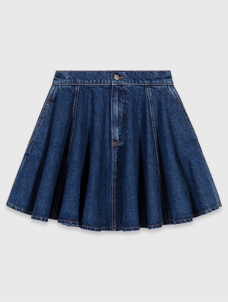 VÁY DENIM MAJE NGẮN XOÈ