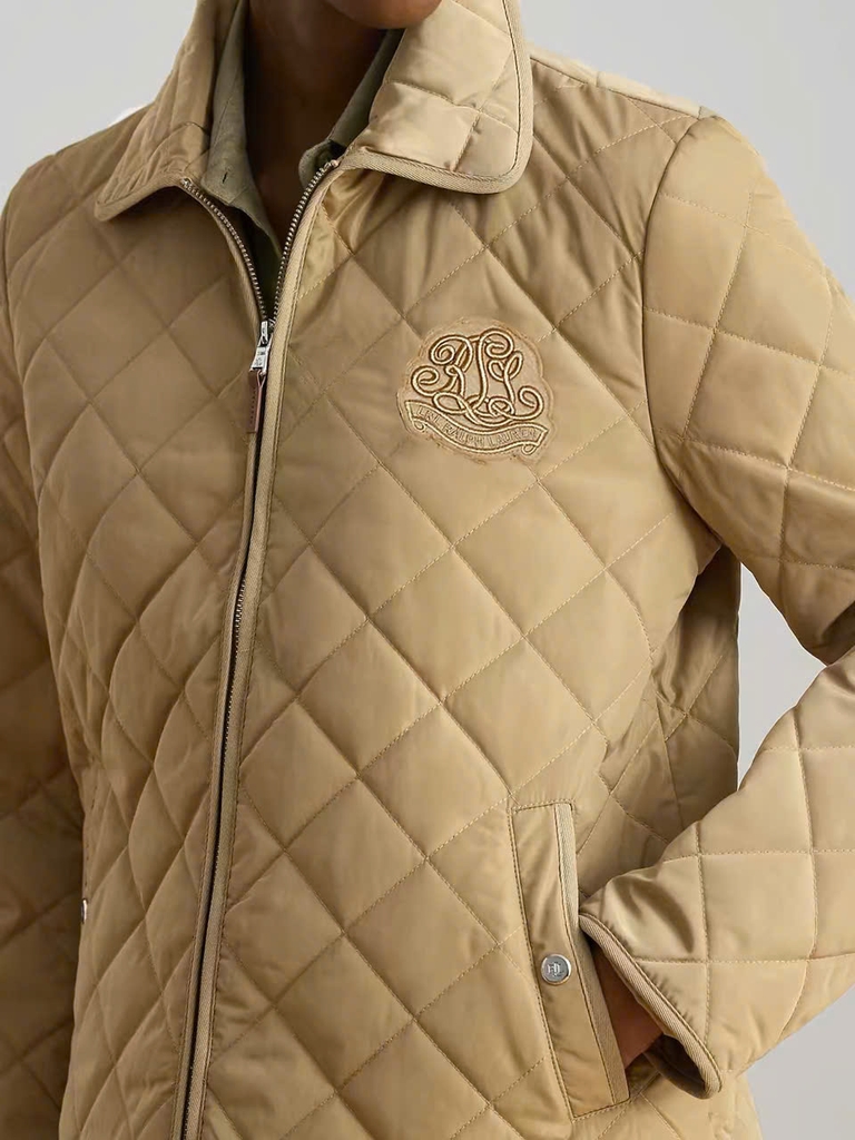 Áo khoác Polo trần bông cổ sen 3 màu logo ngực
