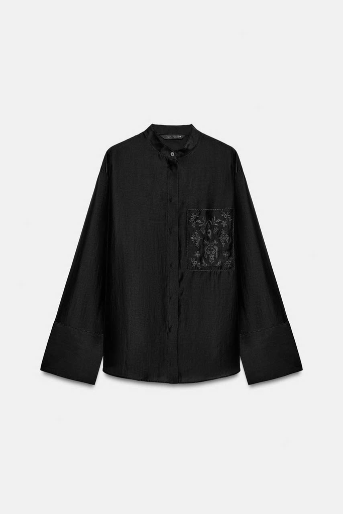 ÁO SƠ MI ZARA TÚI THÊU ZW COLLECTION