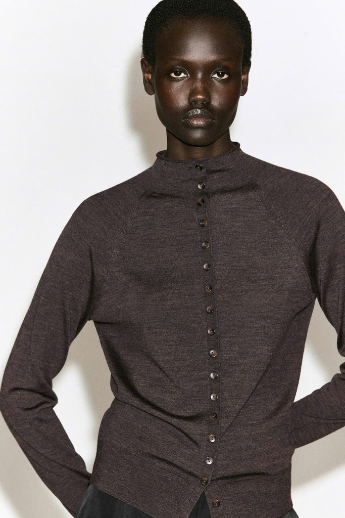 ÁO KHOÁC CARDIGAN COS CỔ CAO BẰNG LEN MERINO