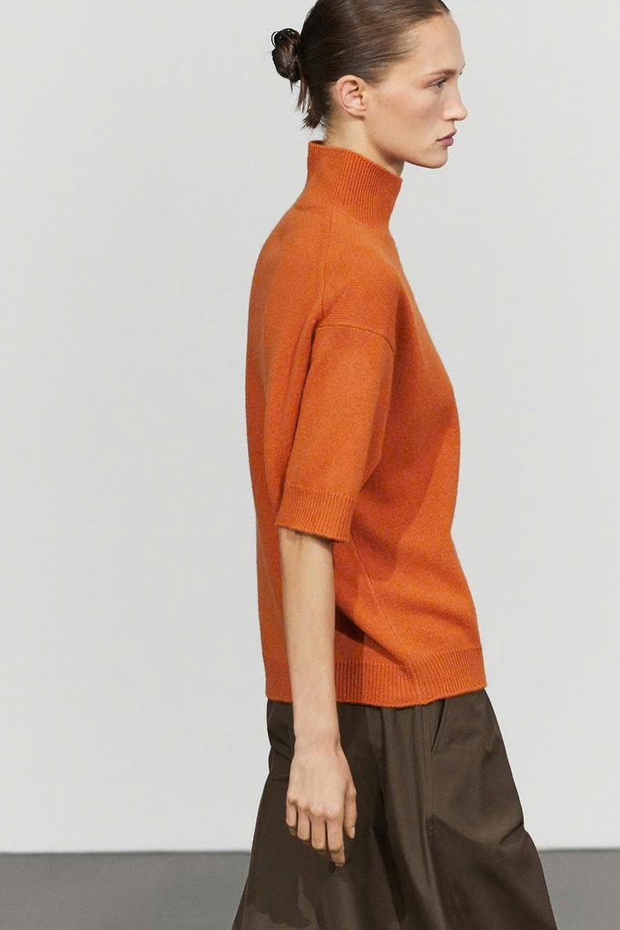 Áo len dệt kim MASSIMO DUTTI tay ngắn dáng rộng