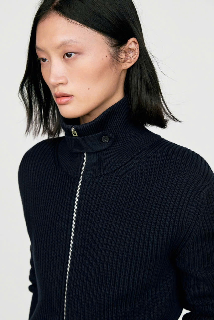 Áo khoác cardigan MASSIMO DUTTI dệt kiểu Purl từ 100% cotton