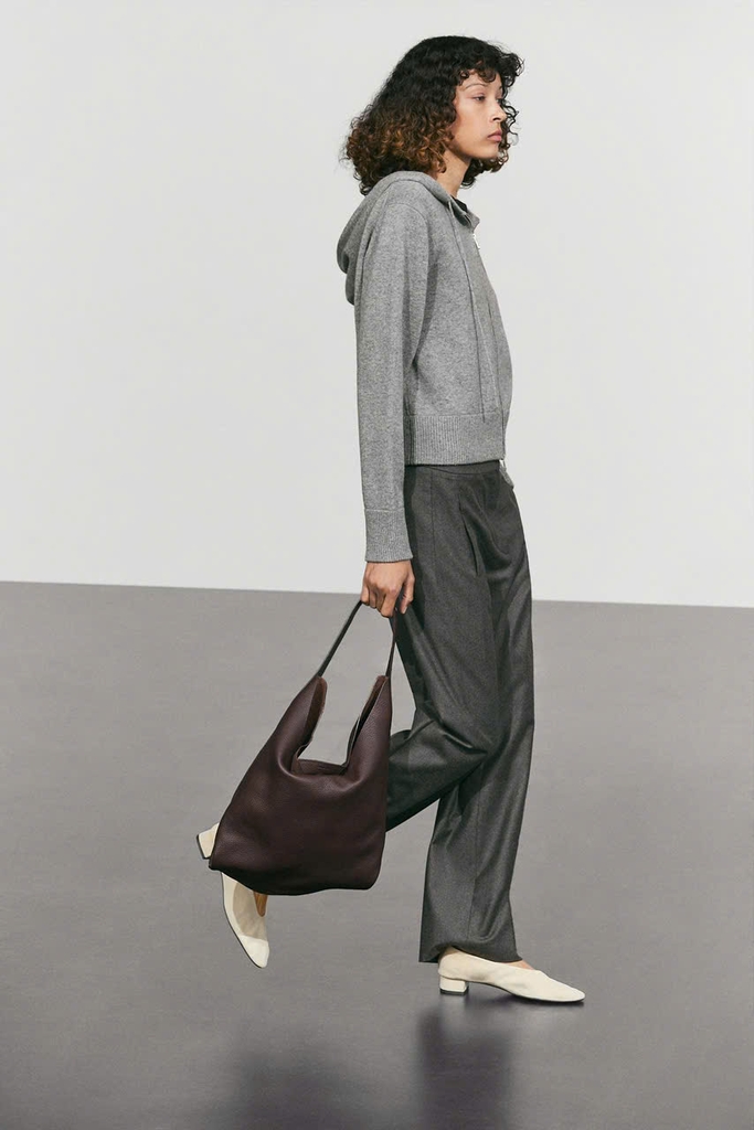 ÁO KHOÁC LEN MASSIMO DUTTI CÓ MŨ TRÙM ĐẦU, CHẤT LIỆU PHA LEN