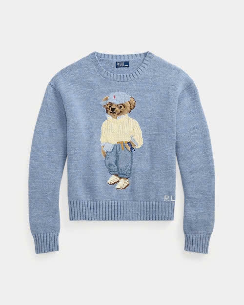 Áo len cổ tròn Polo Bear