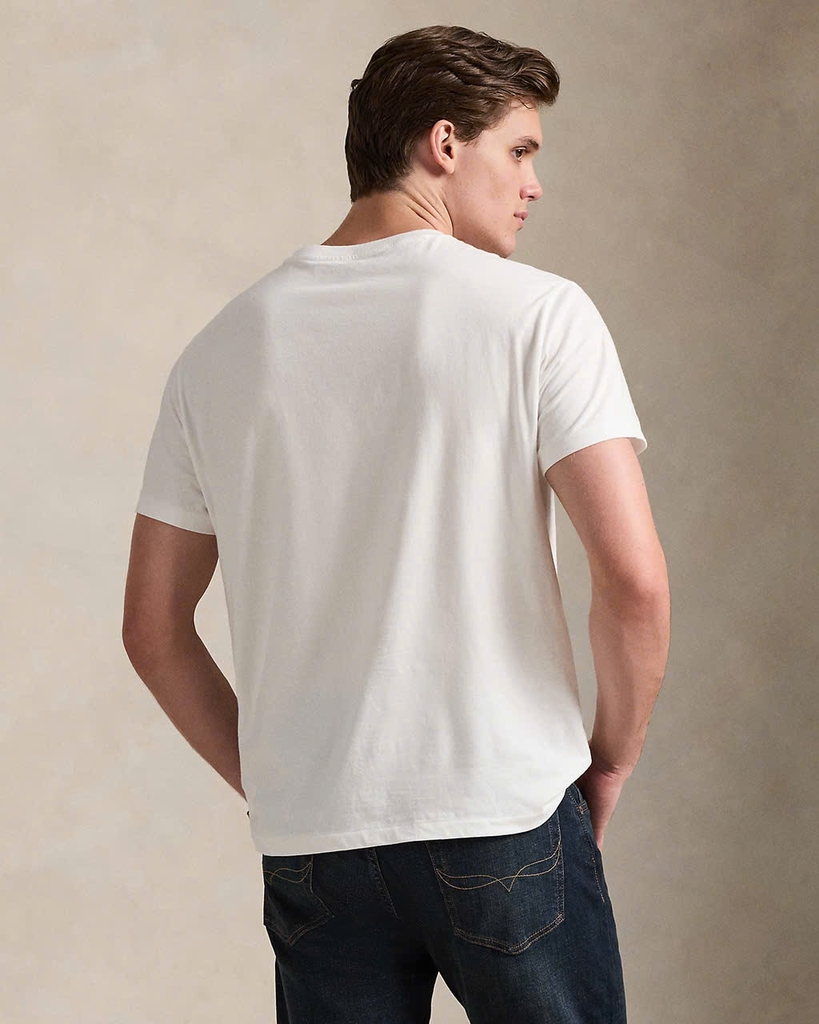 Áo thun cổ tròn dáng rộng thoải mái bằng vải jersey