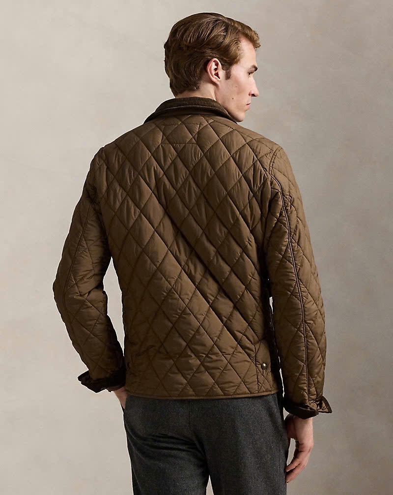 Jacket POLO man trần bông cổ nhung túi nắp vuông 2 màu