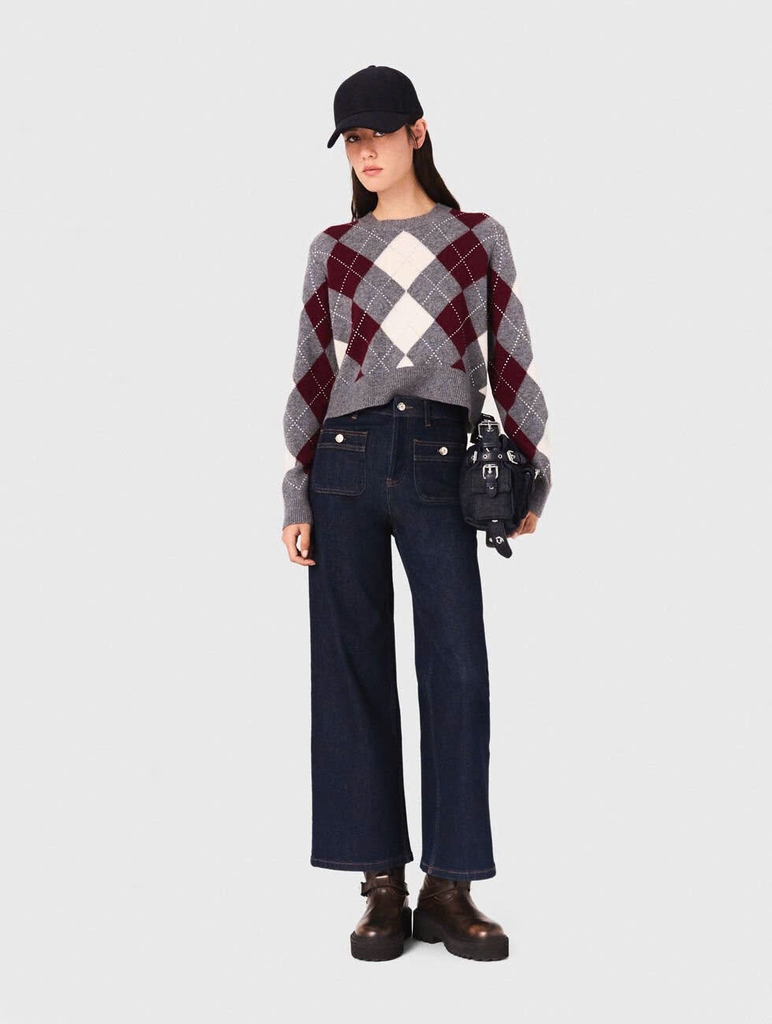 Áo crop-top Argyle