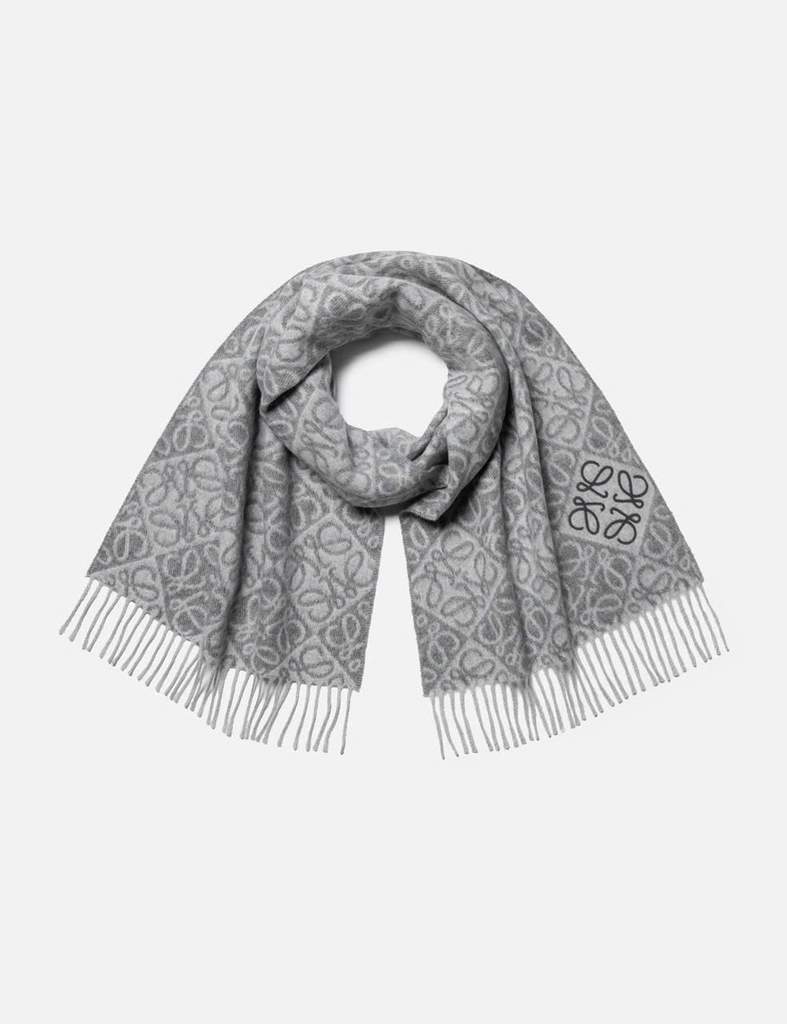 Khăn quàng cổ đảo chữ bằng len và cashmere