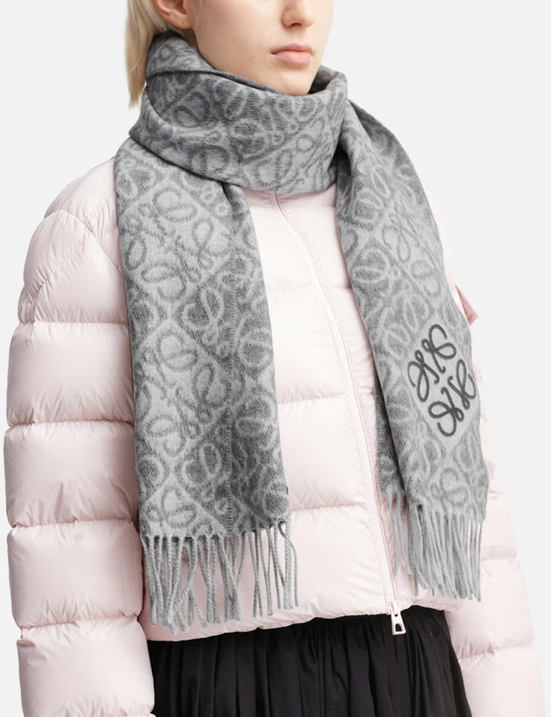 Khăn quàng cổ đảo chữ bằng len và cashmere