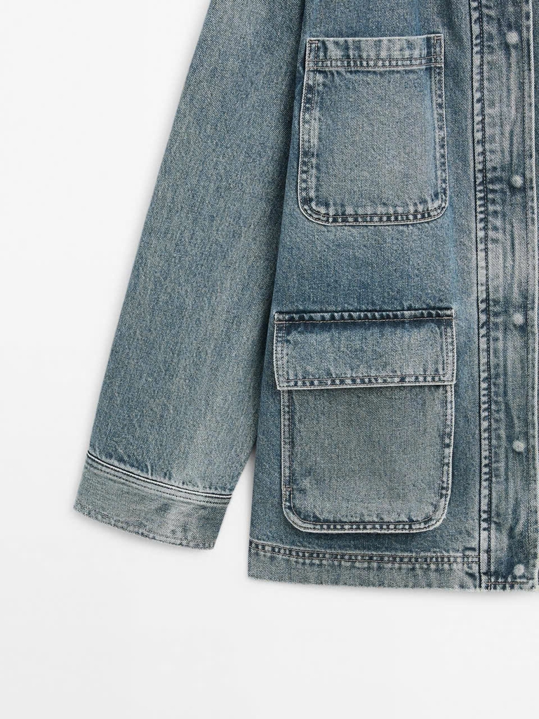 ÁO KHOÁC DENIM CÓ TÚI
