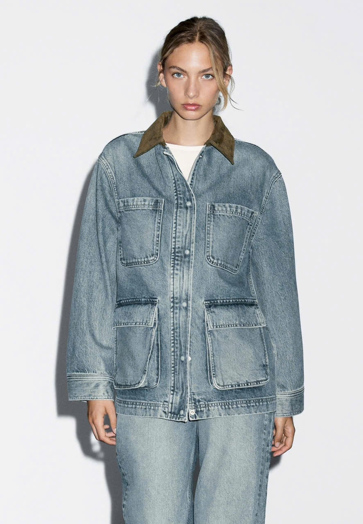 ÁO KHOÁC DENIM CÓ TÚI