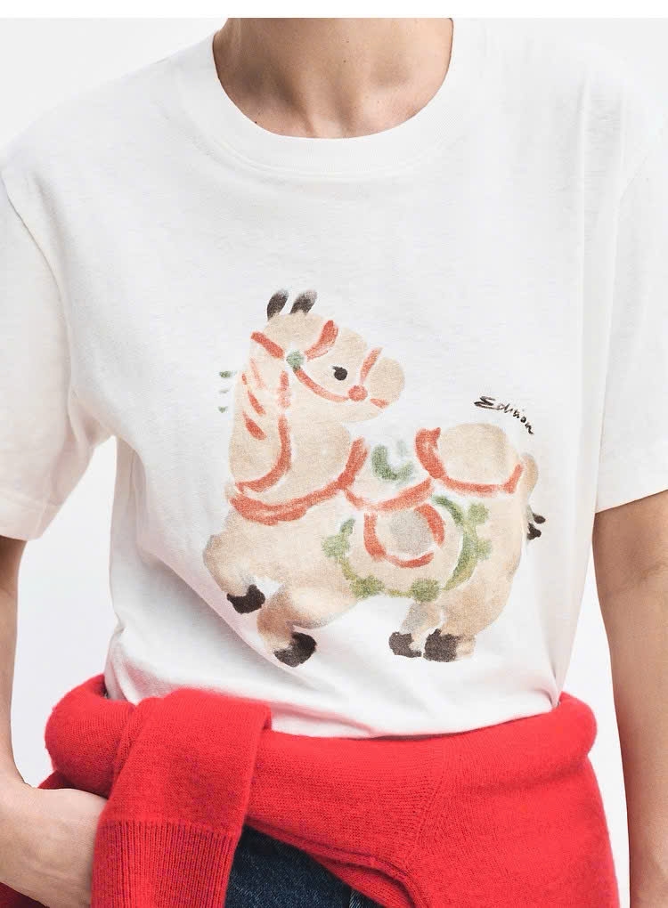 Tshirt EDITION họa tiết ngựa