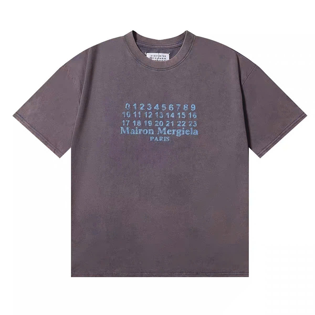 Tshirt Maison Margiela thêu số 3 màu