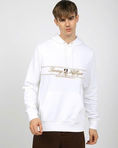 Áo hoodie Tommy thêu chữ dập nổi ngực  màu