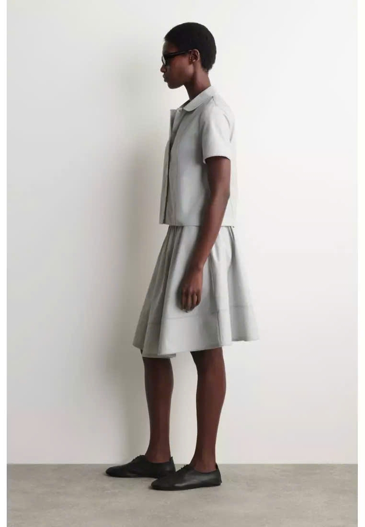 Váy vải cotton poplin thêu