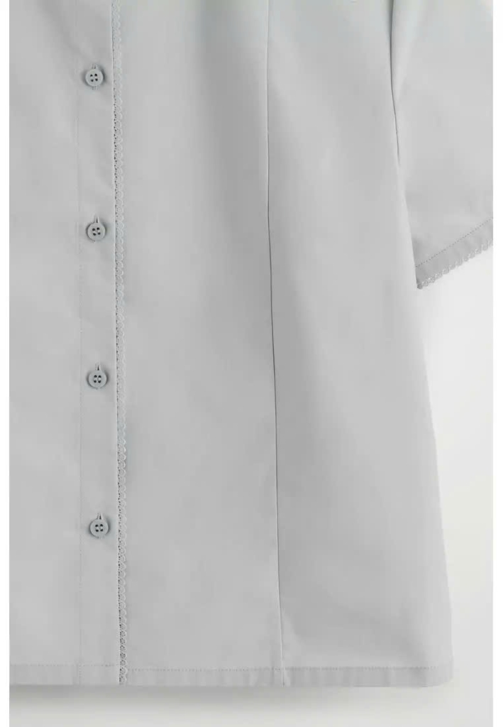Váy vải cotton poplin thêu