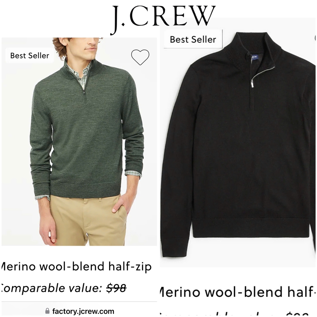 Áo len nam cổ trụ J Crew