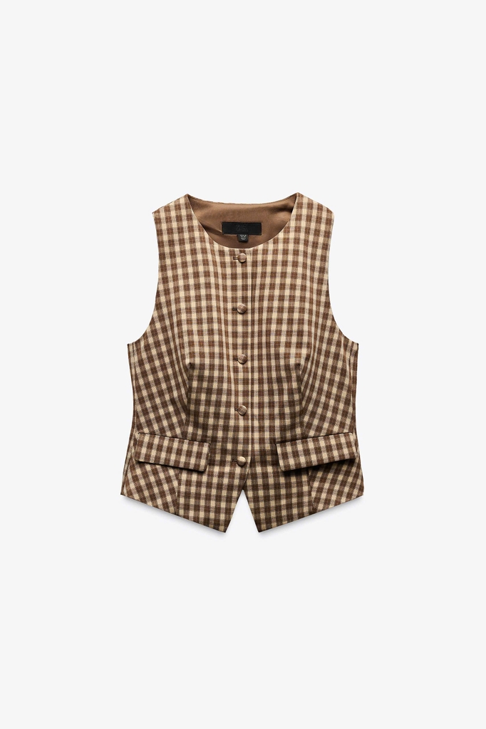 Áo sơ mi kẻ caro hiệu Zara