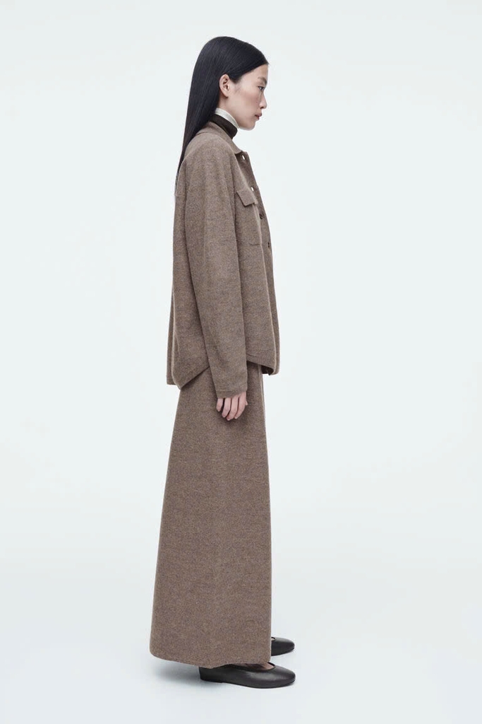 Áo sơ mi len wool COS cổ đức (tách set)
