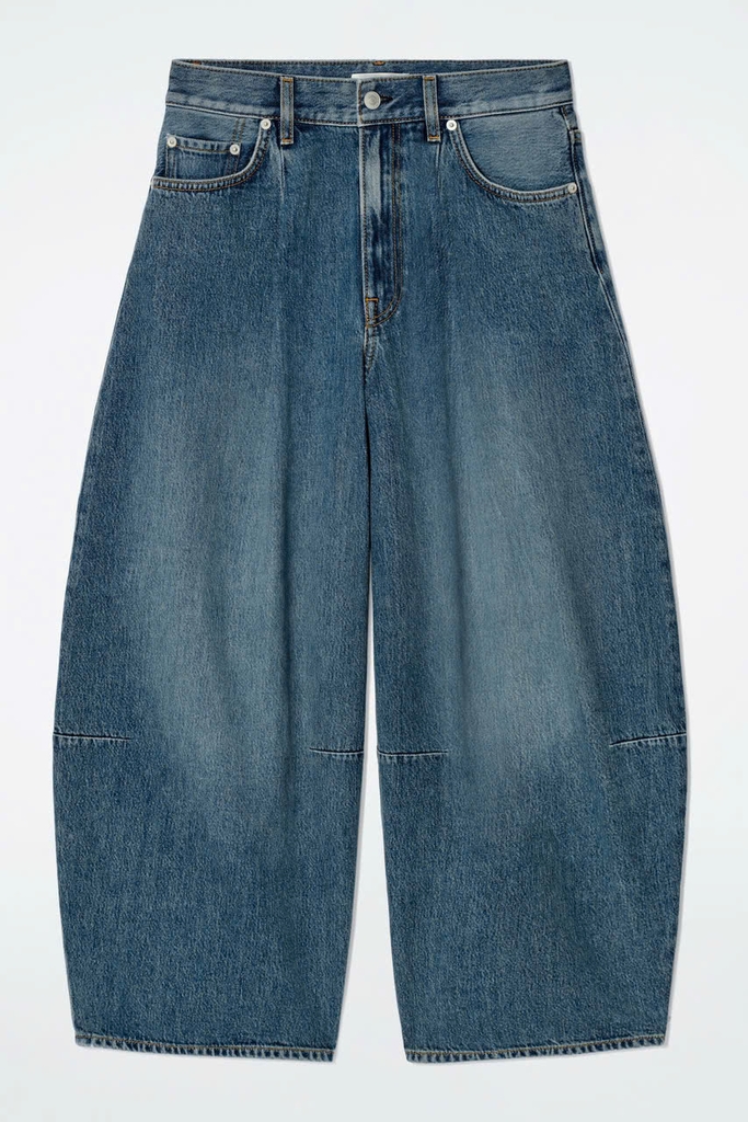 QUẦN JEANS ỐNG RỘNG XẾP NẾP