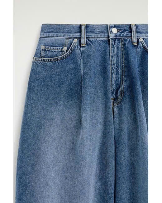 QUẦN JEANS ỐNG RỘNG XẾP NẾP