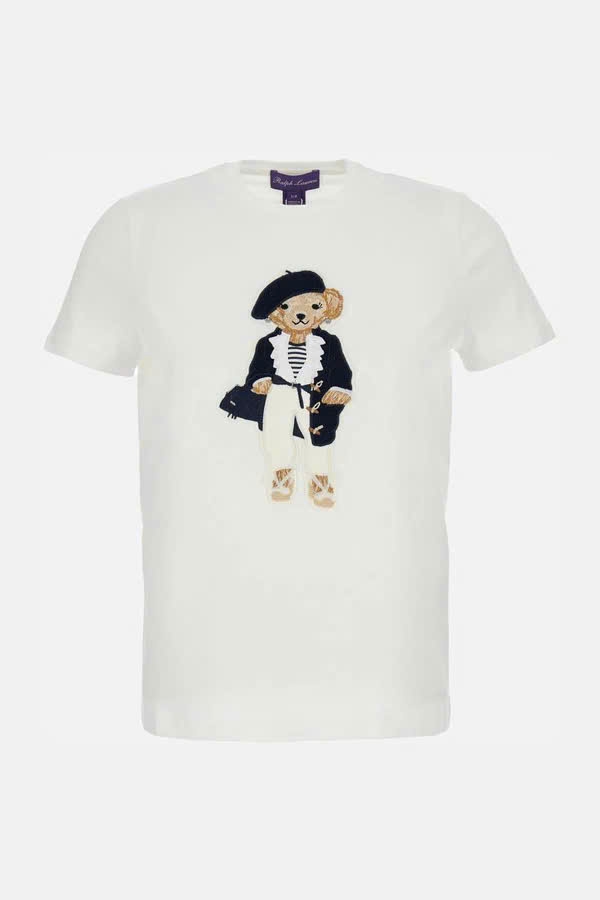 Áo thun cotton Polo Bear mùa xuân