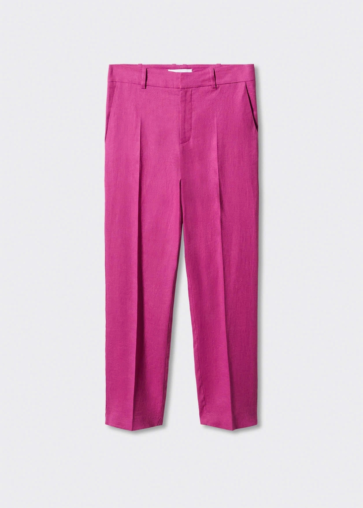 Quần âu MNG linen 2 màu Đen/Hồng