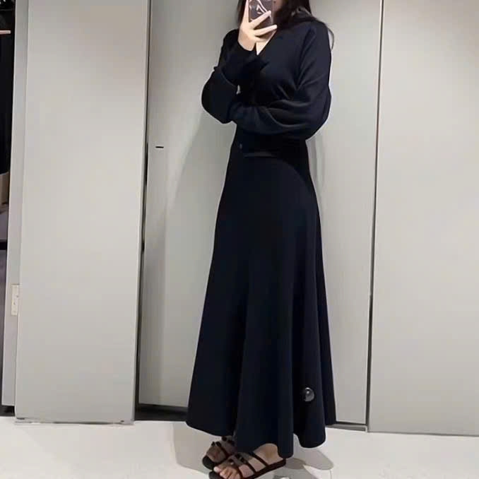 Chân váy mtg midi COS 2 màu