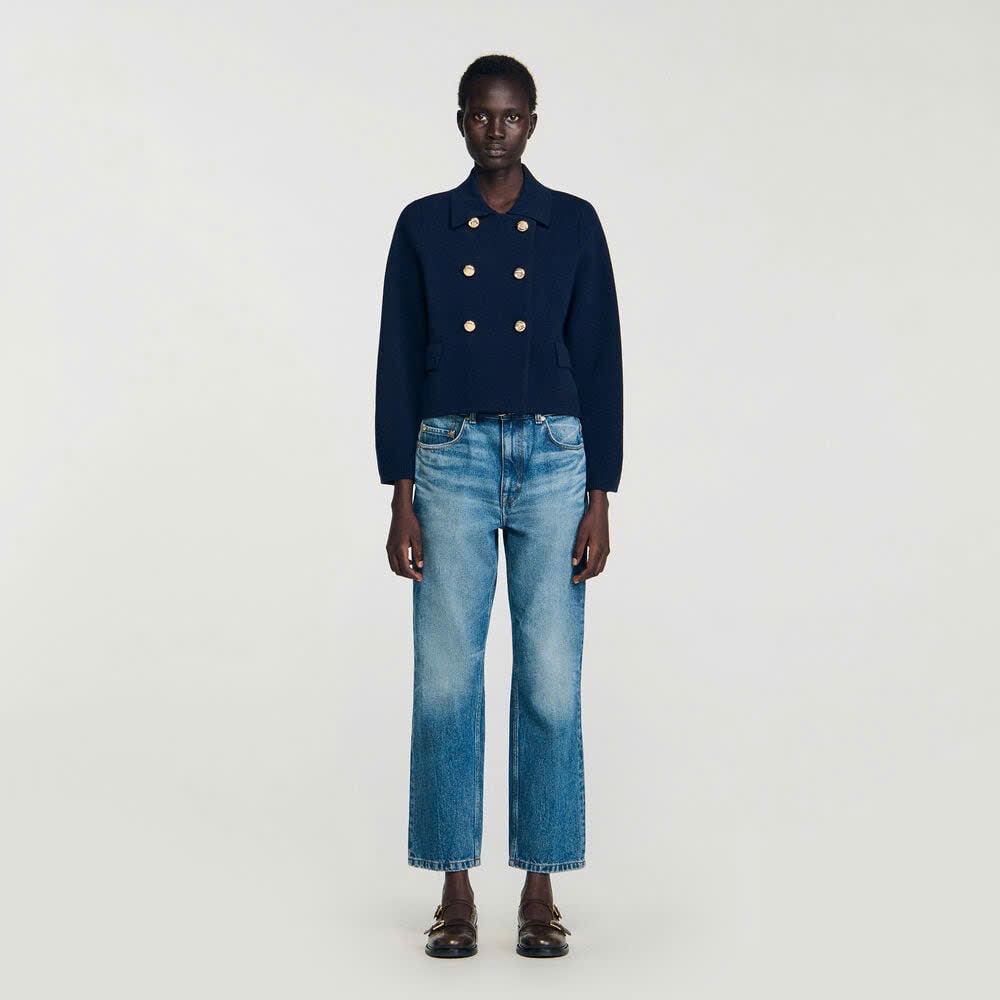 ÁO LEN CARDIGAN HAI HÀNG KHUY