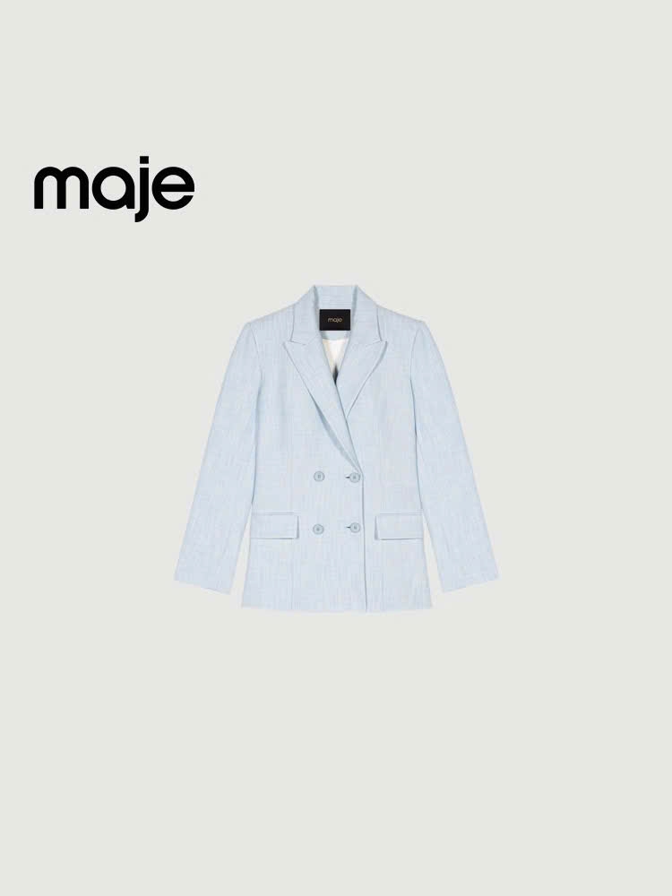 Blazer Maje xanh dương