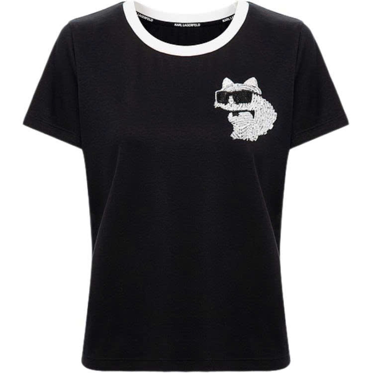 Tshirt Karl viền cổ dáng basic 2 màu
