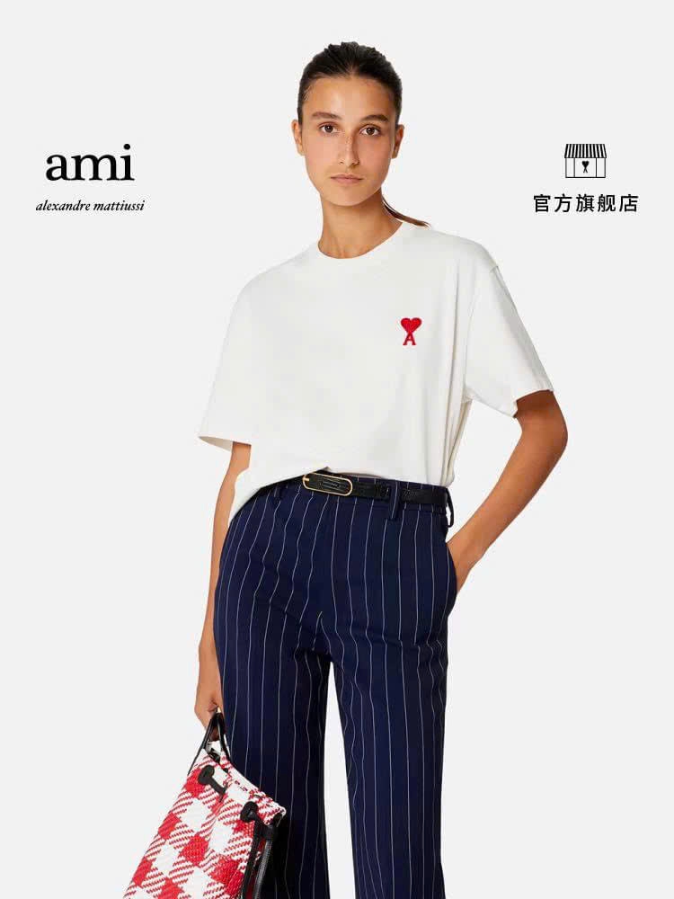 Tshirt AMI dáng over logo tim nhỏ 5 màu