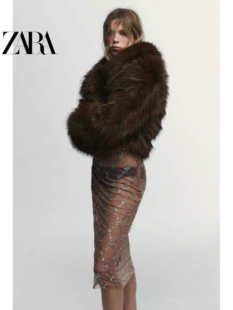 Áo lông Zara màu cafe