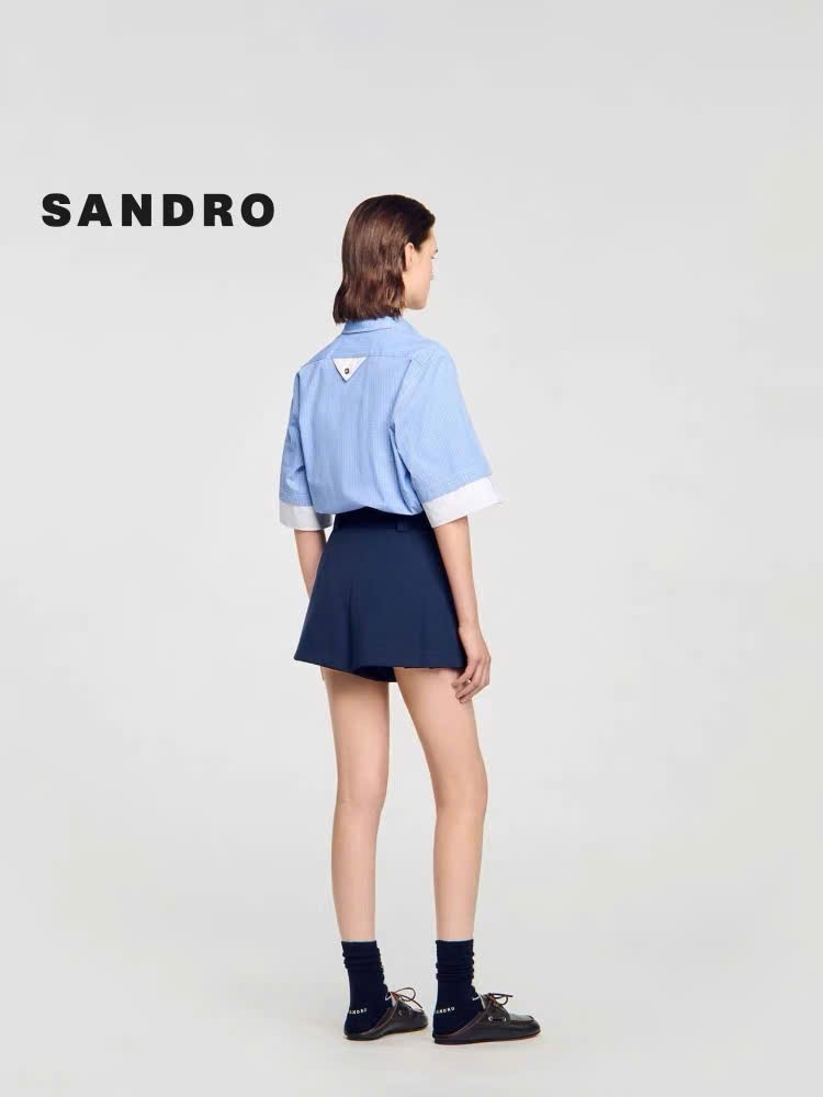 QUẦN SHORT CẠP CAO XẾP LY
