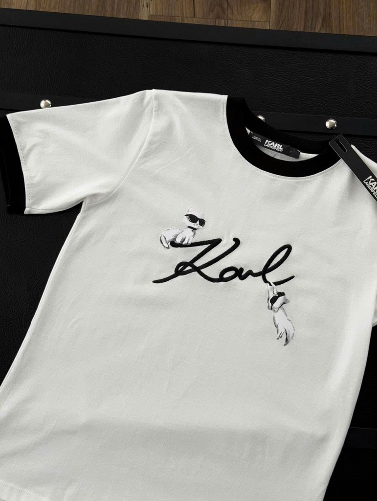 Tshirt KARL Ikon viền cổ 2 màu