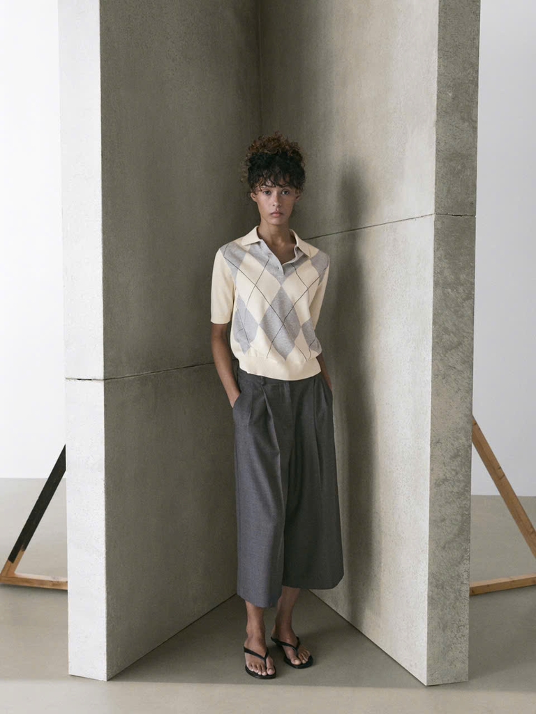 ÁO LEN POLO DỆT KIM ARGYLE