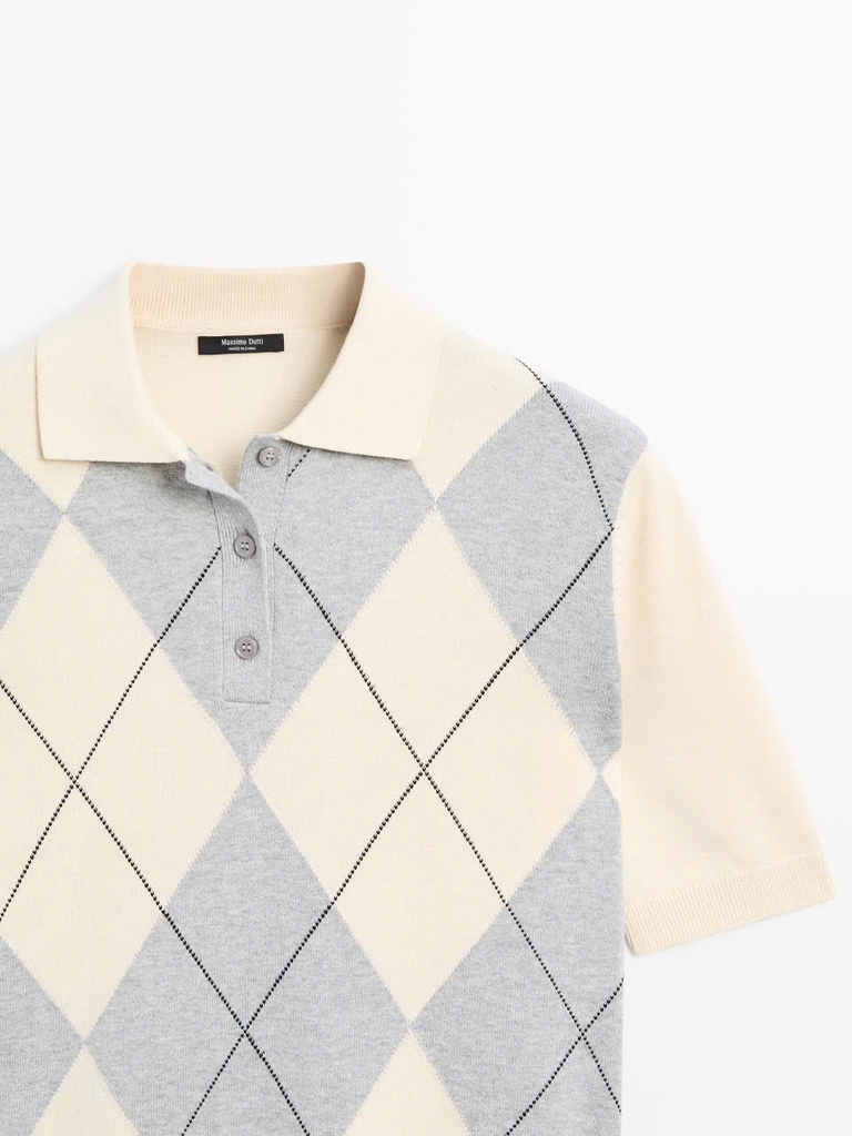 ÁO LEN POLO DỆT KIM ARGYLE