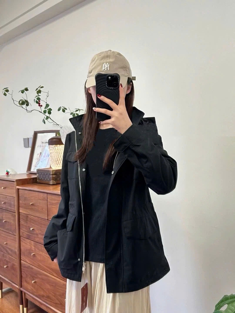Jacket khaki LoroPiana 4 túi 2 màu tuồn auth