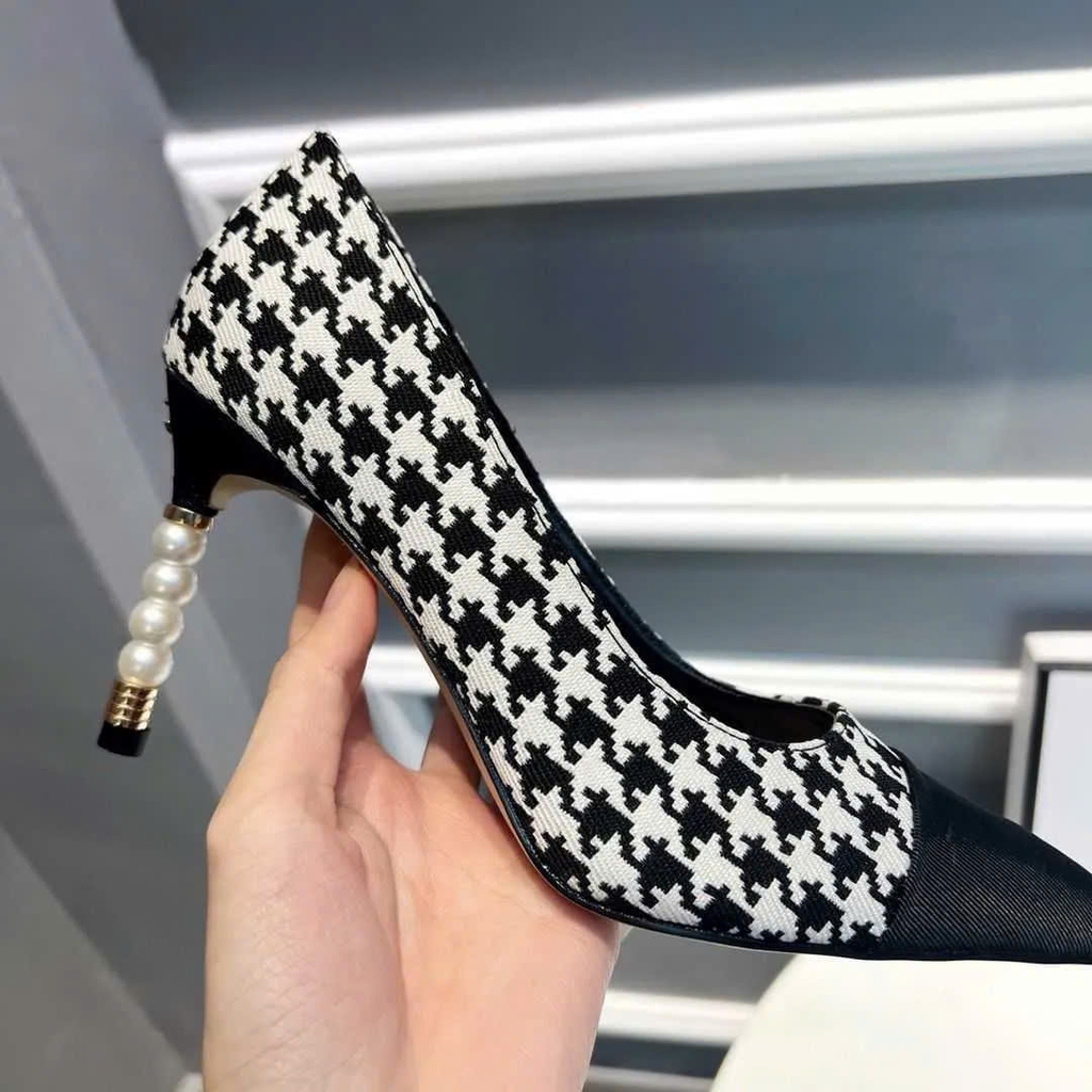 Giày Chanel gót ngọc