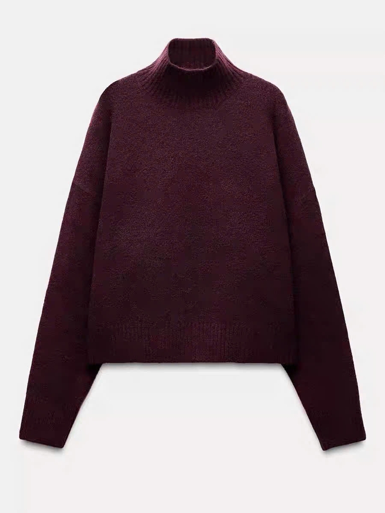 Áo len cổ trụ Zara 2 màu trơn