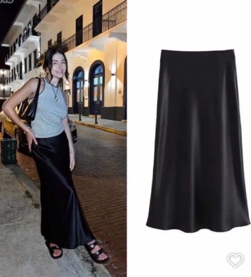 Chân váy midi Melody Satin