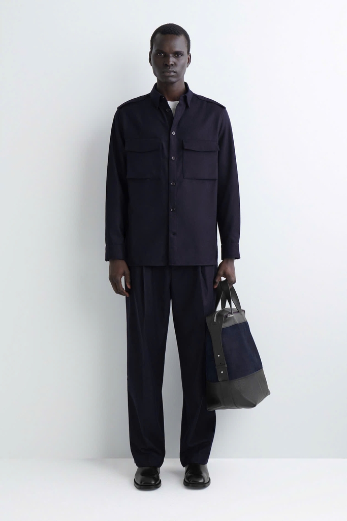 Quần COS len wool suông