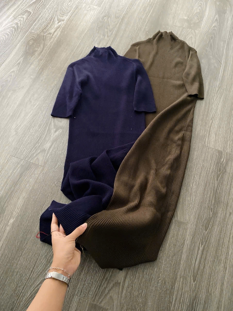Váy body len Zara cộc tay