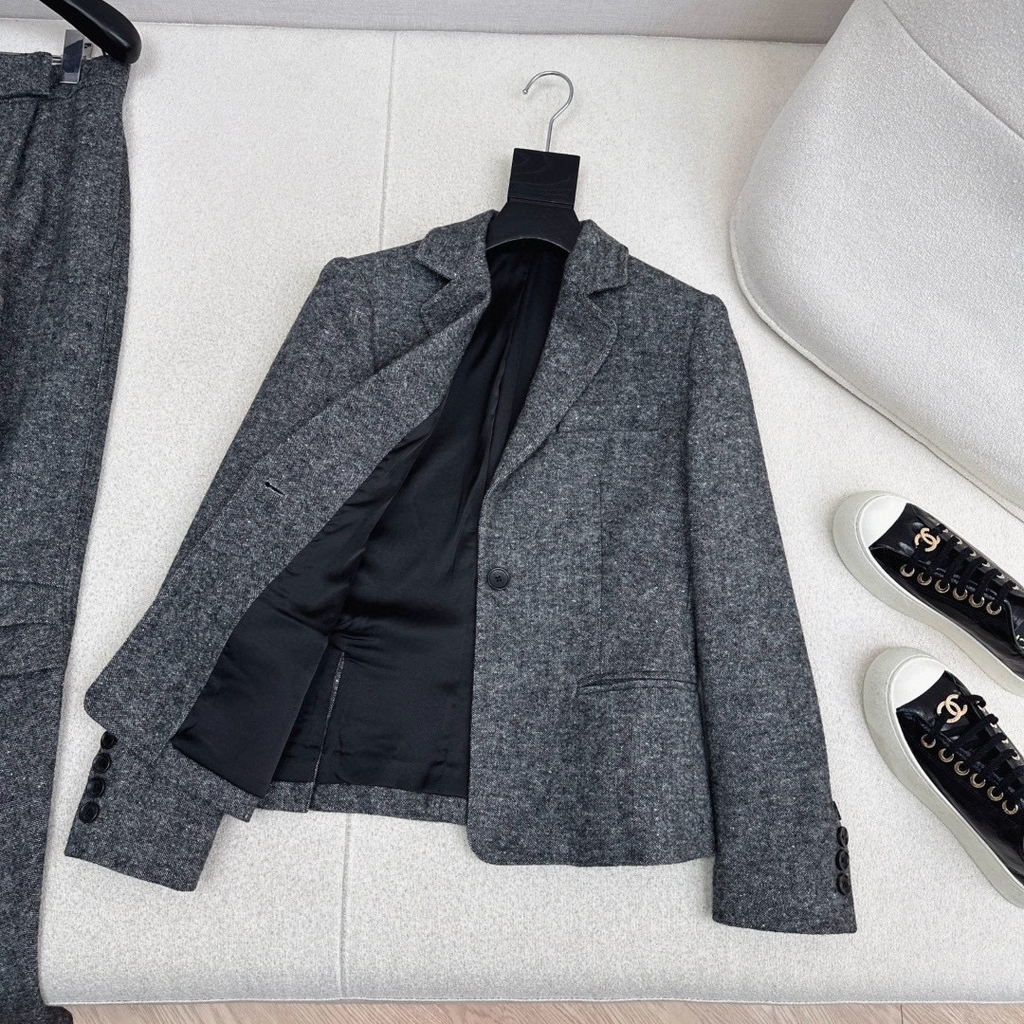 Blazer dạ xương cá MaxMara slimfit